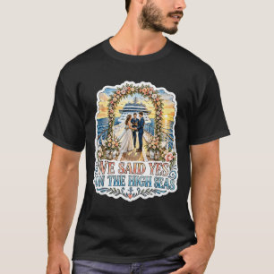 Kreuzfahrt-Hochzeitsromanze Liebesgeschichte Ozean T-Shirt