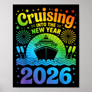 Kreuzfahrt in das neue Jahr 2026 Lgbtq Pride Kreuz Poster