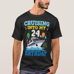 Kreuzfahrt in den 24. Geburtstagsparty Cruise Squa T-Shirt