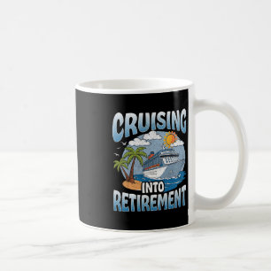 Kreuzfahrt in den Ruhestand Kreuzfahrt Urlaubs Par Kaffeetasse