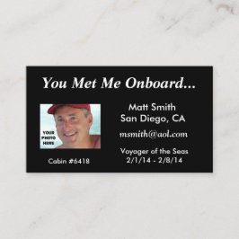 Kreuzfahrt-Karte Telefonnummerkarte