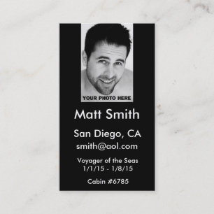 Kreuzfahrt-Karte Visitenkarte
