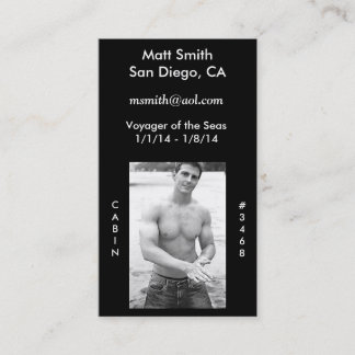 Kreuzfahrt-Karte Visitenkarte