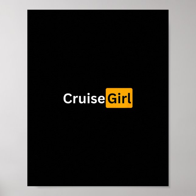 Kreuzfahrt Mädchen - Y Kreuzfahrt Abschiedsgeschen Poster (Vorne)