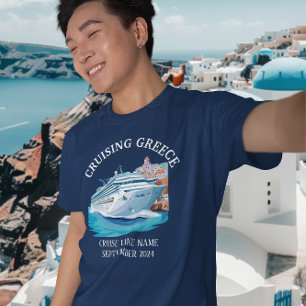 Kreuzfahrt mit den griechischen Inseln Santorini T-Shirt