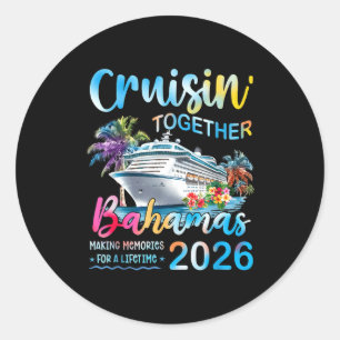 Kreuzfahrt mit der Familie Bahamas 2026 Runder Aufkleber