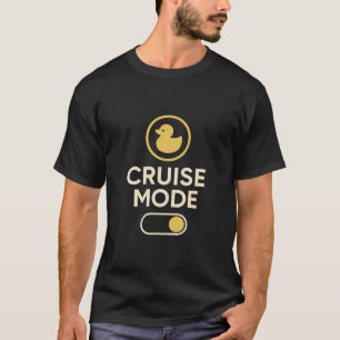 Kreuzfahrt-Modus-Enten-Umschalter Retro-Urlaubssti T-Shirt