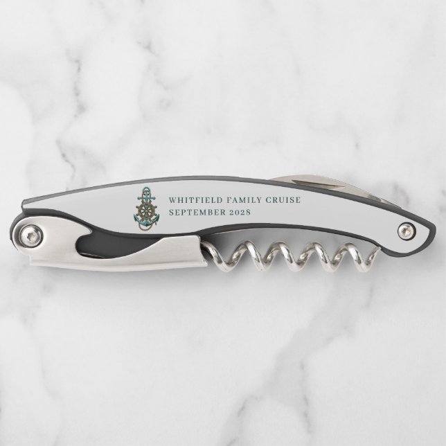 Kreuzfahrt nach Nautical Anchor Kellnermesser (Vorderseite)