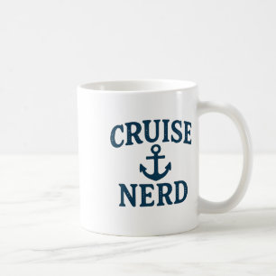 Kreuzfahrt-Nerd-Anker-Grafik abgenutzt lustiges De Kaffeetasse
