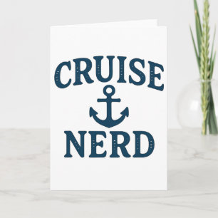 Kreuzfahrt-Nerd-Anker-Grafik abgenutzt lustiges De Karte