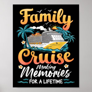 Kreuzfahrt Party Urlaub Reisen Familie Matching Ou Poster