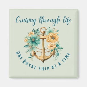 Kreuzfahrt Royal Floral Door Magnet