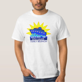 Kreuzfahrt-Schiff mit Sun-Wiedersehen oder T-Shirt