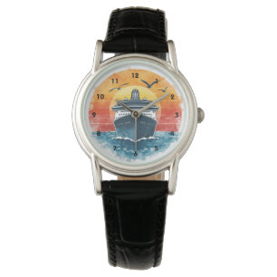Kreuzfahrt Schiff Urlaub Ozean Karibik Armbanduhr