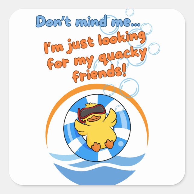 Kreuzfahrt Segeln für Kreuzküken Quadratischer Aufkleber (Vorderseite)