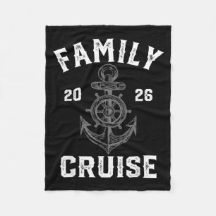 Kreuzfahrt-Team 2026 Familie Gruppe Matching Kreuz Fleecedecke