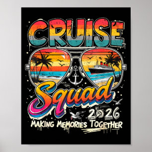 Kreuzfahrt-Team 2026 Familientreffen Urlaub Sonnen Poster