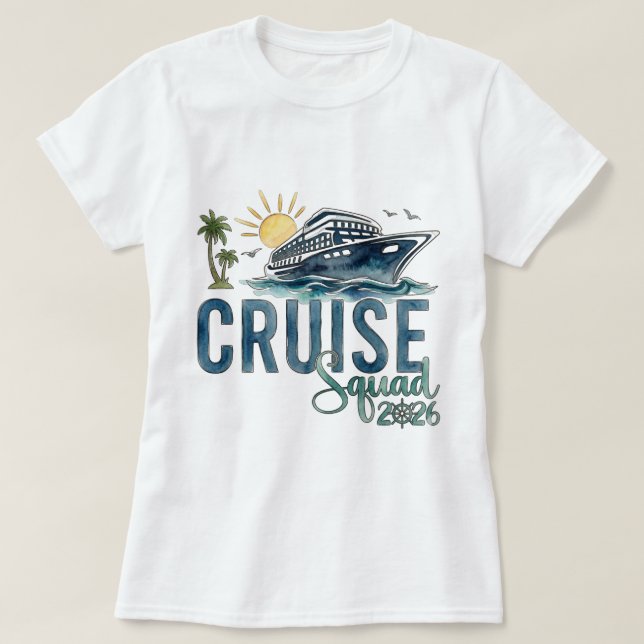Kreuzfahrt-Team 2026-Shirt Urlaub Tee (Design vorne)