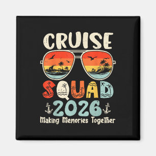 Kreuzfahrt-Team 2026 Sommerferien passende Familie Magnet