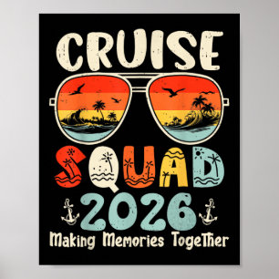 Kreuzfahrt-Team 2026 Sommerferien passende Familie Poster