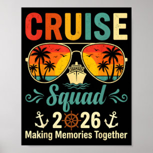 Kreuzfahrt-Team 2026 Sommerferien passende Familie Poster