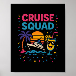 Kreuzfahrt-Trupp Urlaubsstimmung Poster