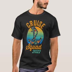 Kreuzfahrt-Truppe 2022 Kuhleder Leopard Anker Kreu T-Shirt