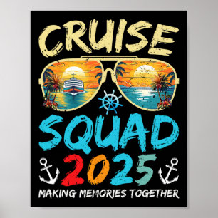 Kreuzfahrt-Truppe 2025 Familie Gruppe Matching Kre Poster