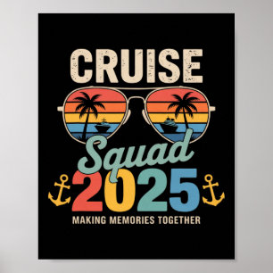 Kreuzfahrt-Truppe 2025 Familie Gruppe Übereinstimm Poster