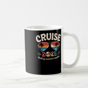 Kreuzfahrt-Truppe 2025 – Retro-Urlaubs-Ästhetik Fü Kaffeetasse