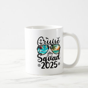 Kreuzfahrt-Truppe 2025 Sommerferien passende Famil Kaffeetasse