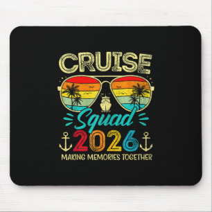Kreuzfahrt-Truppe 2026 Familie Gruppe Übereinstimm Mousepad