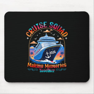 Kreuzfahrt-Truppe 2026 Familie Gruppe Übereinstimm Mousepad