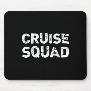 Kreuzfahrt-Truppe Lustiger Urlaubstrip Gestresste Mousepad
