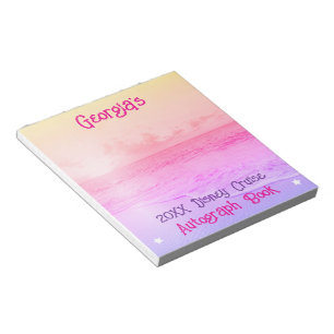 Kreuzfahrt-Urlaub Kinder Autogrammbuch Notizblock