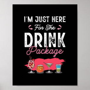 Kreuzfahrt-Urlaub Lustiges Trinken Schwanz-Party-S Poster
