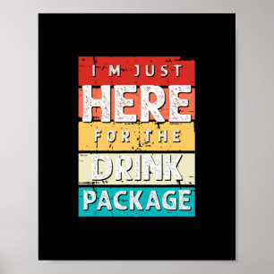 Kreuzfahrt-Urlaub Lustiges Trinken Schwanz-Party-S Poster