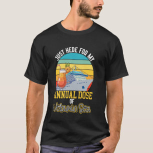 Kreuzfahrt Urlaub Vintage Retro Nur Hier Für M T-Shirt