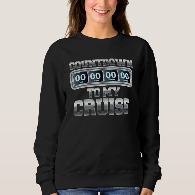 Kreuzfahrt-Urlaub-Zählung Sweatshirt (Vorderseite)