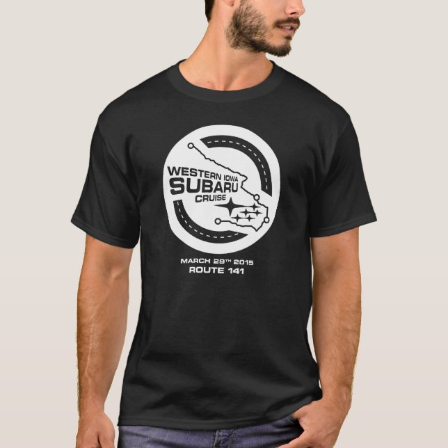 Kreuzfahrt Western-Iowas Subaru (dunkel) T-Shirt (Vorderseite)