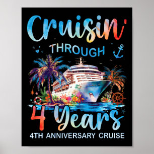 Kreuzfahrt zum 4-jährigen Jubiläum Cruisin Through Poster