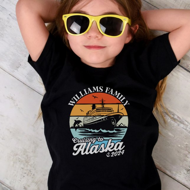 Kreuzfahrt zur Alaska Custom Family Matching Group Kleinkind T-shirt (Cruising to Alaska Custom Family Matching Group Toddler T-shirt)