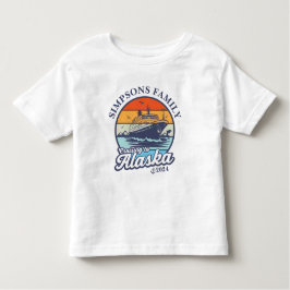 Kreuzfahrt zur Alaska Custom Family Matching Group Kleinkind T-shirt