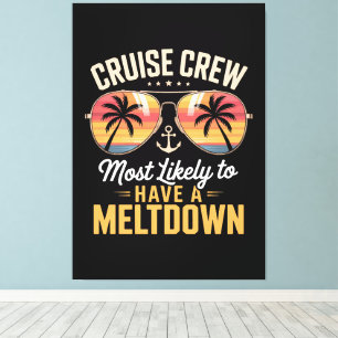 Kreuzfahrtbesatzung mit der größten Wahrscheinlich Leinwanddruck