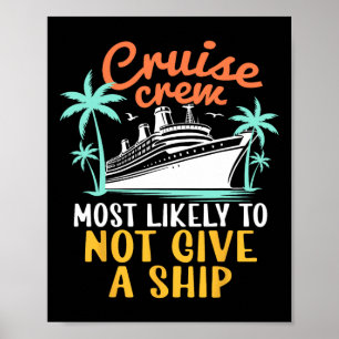 Kreuzfahrtbesatzung wird wahrscheinlich keine Schi Poster