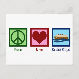 Kreuzfahrten zur Liebe des Friedens auf Schiffen Postkarte
