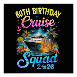 Kreuzfahrtgruppe zum 60. Geburtstag 2026 Kreuzfahr Poster