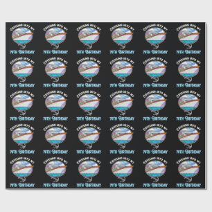 Kreuzfahrtliebhaber auf dem Weg zu meinem 70. Gebu Geschenkpapier