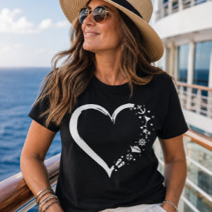 Kreuzfahrtliebhaber-Herz-Kreuzfahrt-Einschiffung T T-Shirt