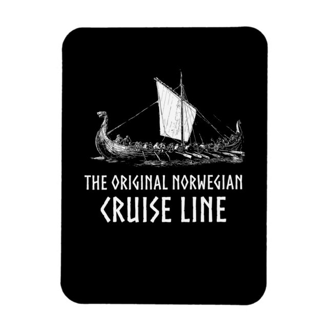 Kreuzfahrtlinie Odin und Valhalla Magnet (Vertikal)